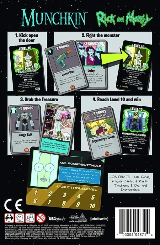 Munchkin Rick And Morty -Bordspellen Winkel 1034139130