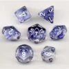 Chessex Dobbelstenen Nebula Black/White Polydice (7 Stuks)