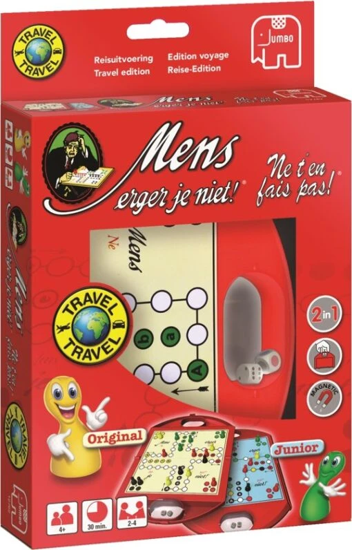 Jumbo Mens Erger Je Niet Reisversie -Bordspellen Winkel 1087087929