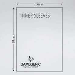 Gamegenic Inner Sleeves: Standard Card Game (64x89mm) - 100 -Bordspellen Winkel 1229260677