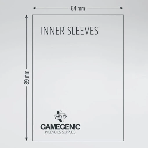 Gamegenic Inner Sleeves: Standard Card Game (64x89mm) - 100 -Bordspellen Winkel 1229260677