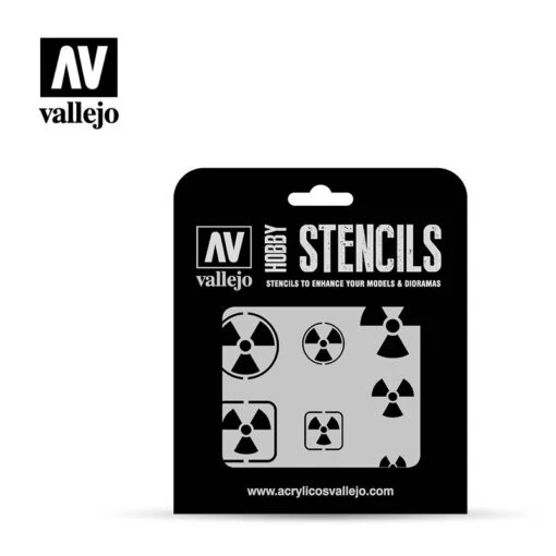 Hobby Stencils: Radioactivity Signs (Vallejo) -Bordspellen Winkel 1434373082