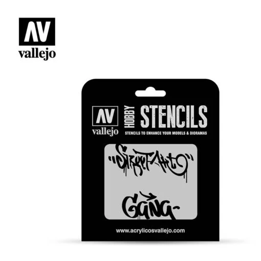 Hobby Stencils: Street Art Nº2 (Vallejo) -Bordspellen Winkel 1434450192
