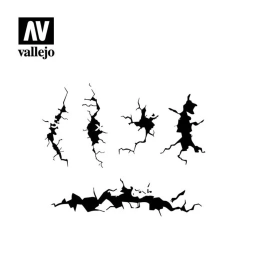Hobby Stencils: Cracked Wall (Vallejo) -Bordspellen Winkel 1434507762