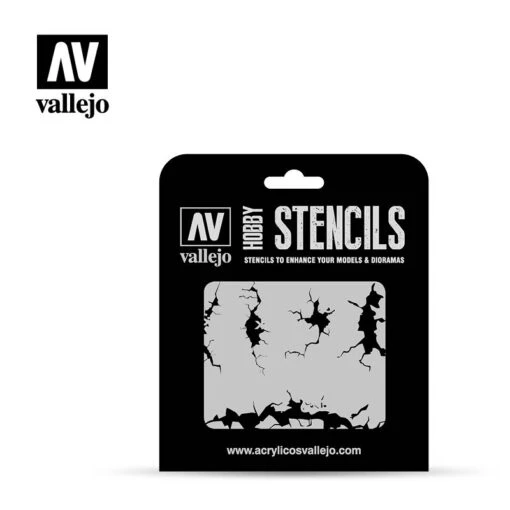 Hobby Stencils: Cracked Wall (Vallejo) -Bordspellen Winkel 1434507767