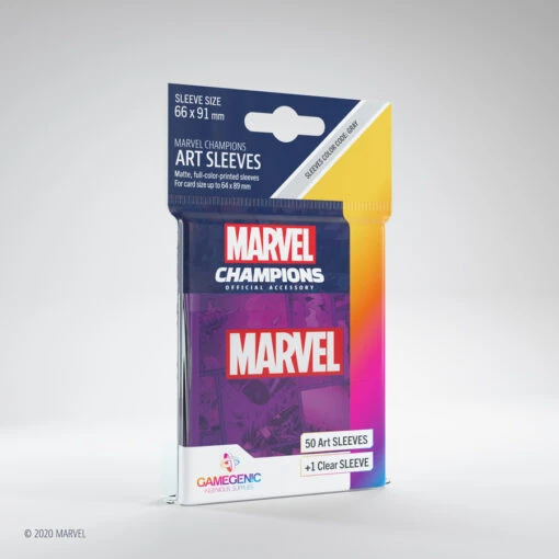 Gamegenic Marvel Champions Art Sleeves: Purple (66x91mm) - 50+1 -Bordspellen Winkel 1503482266