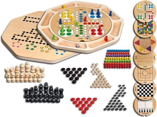 Philos Houten Spellen Verzameling -Bordspellen Winkel 1506611451