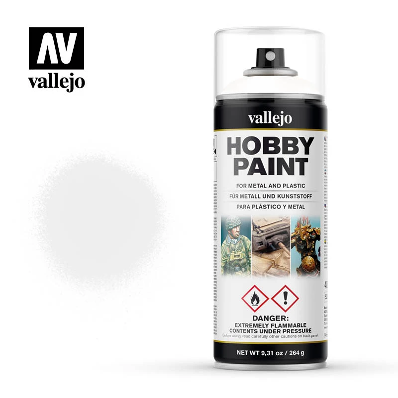 Hobby Paint Spray: White (Vallejo) 1 Hobby Paint Spray: White (Vallejo)