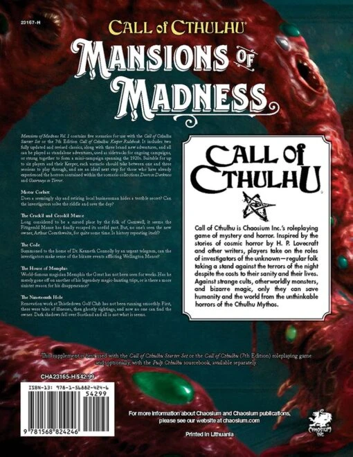 Call Of Cthulhu: Mansions Of Madness - Volume I: Behind Closed Doors -Bordspellen Winkel 1542492782