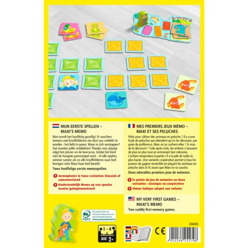 Mijn Eerste Spellen: Maxi's Memo (2+) -Bordspellen Winkel 1550031462
