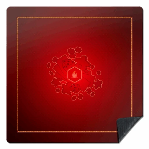 Playmat: Universal Red (92x92cm) -Bordspellen Winkel 1591306411