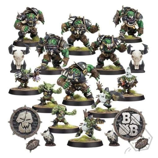 Blood Bowl: Black Orc Blood Bowl Team (The Thunder Valley Greenskins) -Bordspellen Winkel 1606173411