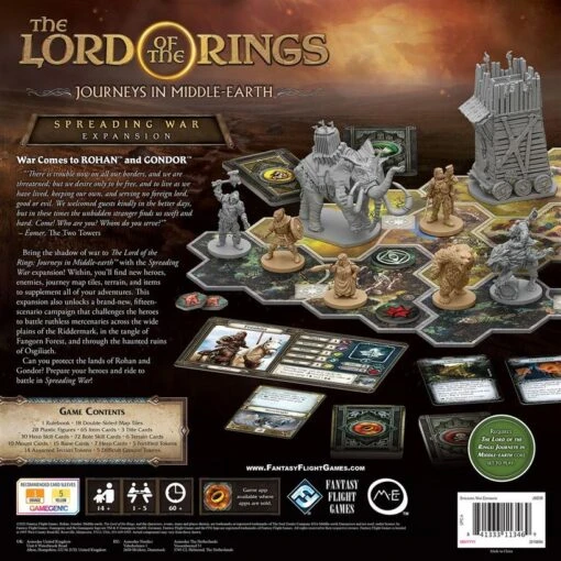 Fantasy Flight Games Lord Of The Rings: Journeys In Middle-earth - Spreading War -Bordspellen Winkel 1695131313