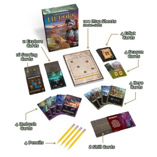 Cartographers: Heroes [Nederlandse Versie] -Bordspellen Winkel 1765353876