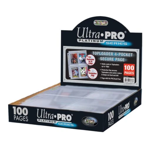 Ultra Pro 4-Pocket Secure Platinum Page For Toploaders (100x) -Bordspellen Winkel 1770687243
