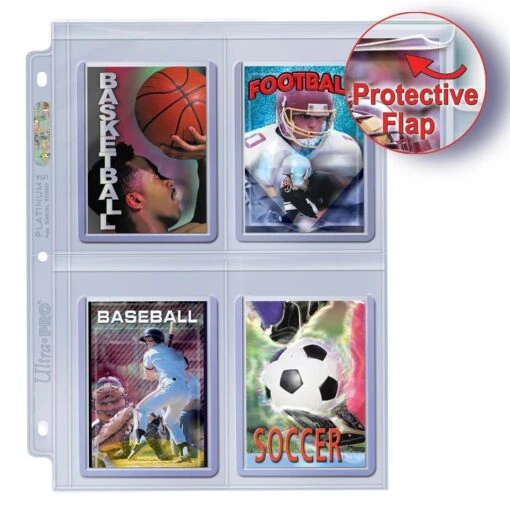 Ultra Pro 4-Pocket Secure Platinum Page For Toploaders (100x) -Bordspellen Winkel 1770687246