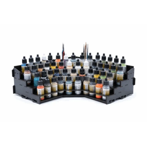 Black Paint Rack: Hoek Top (voor The Army Painter & Vallejo Verf) -Bordspellen Winkel 1780649157