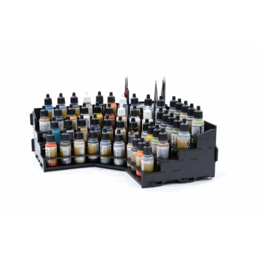 Black Paint Rack: Hoek Top (voor The Army Painter & Vallejo Verf) -Bordspellen Winkel 1780649166