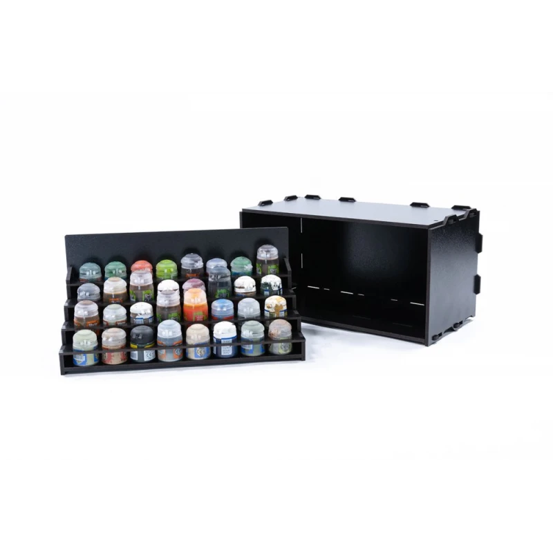 Black Paint Rack: Uitschuifbaar Rek (voor Citadel Verf) 4 Black Paint Rack: Uitschuifbaar Rek (voor Citadel Verf) - Afbeelding 4
