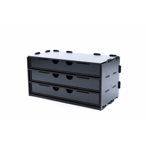 Black Paint Rack: Kastje Met 3 Lange Laden -Bordspellen Winkel 1780666107