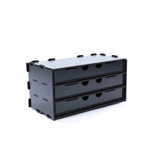 Black Paint Rack: Kastje Met 3 Lange Laden -Bordspellen Winkel 1780666119