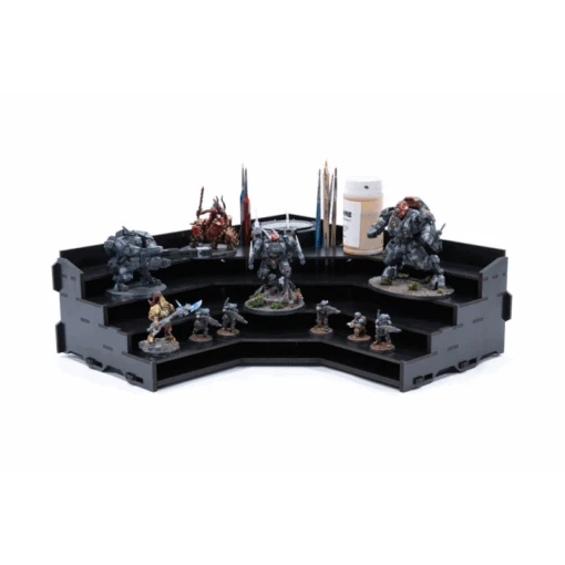 Black Paint Rack: Hoek Top (Tribune) -Bordspellen Winkel 1783675857