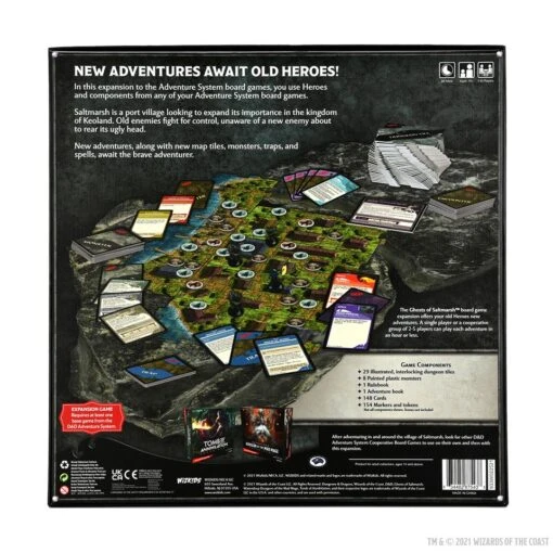 Wizkids Dungeons & Dragons: Ghosts Of Saltmarsh Adventure System Board Game [STANDARD EDITION] -Bordspellen Winkel 1786589349