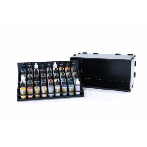 Black Paint Rack: Uitschuifbaar Rek (voor The Army Painter & Vallejo Verf) -Bordspellen Winkel 1792449576