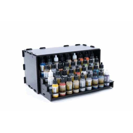 Black Paint Rack: Uitschuifbaar Rek (voor The Army Painter & Vallejo Verf) -Bordspellen Winkel 1792449585