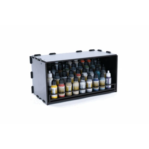 Black Paint Rack: Uitschuifbaar Rek (voor The Army Painter & Vallejo Verf) -Bordspellen Winkel 1792449588