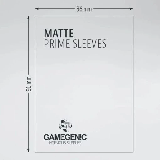 Gamegenic Matte Prime Sleeves: Standard Size Blue (66x91mm) - 100x -Bordspellen Winkel 1799030382