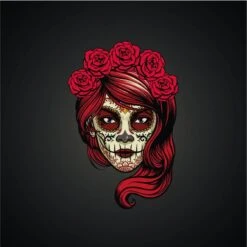 Dice Tray Calaveras Girl -Bordspellen Winkel 1804510566