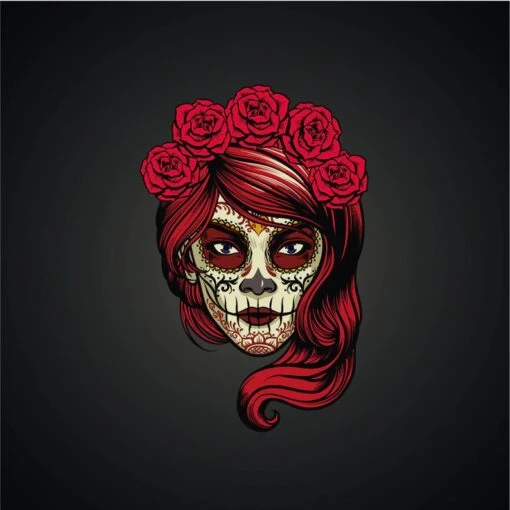 Dice Tray Calaveras Girl -Bordspellen Winkel 1804510566