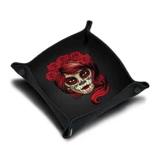 Dice Tray Calaveras Girl -Bordspellen Winkel 1804510581