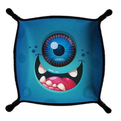 Dice Tray Happy Cyclope Blue Monster -Bordspellen Winkel 1804511259