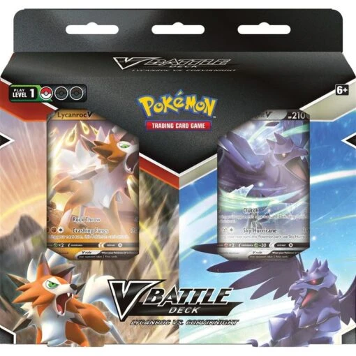 POKEMON Pokémon: V Battle Deck Bundle (Lycanroc V. Corviknight) -Bordspellen Winkel 1864732854