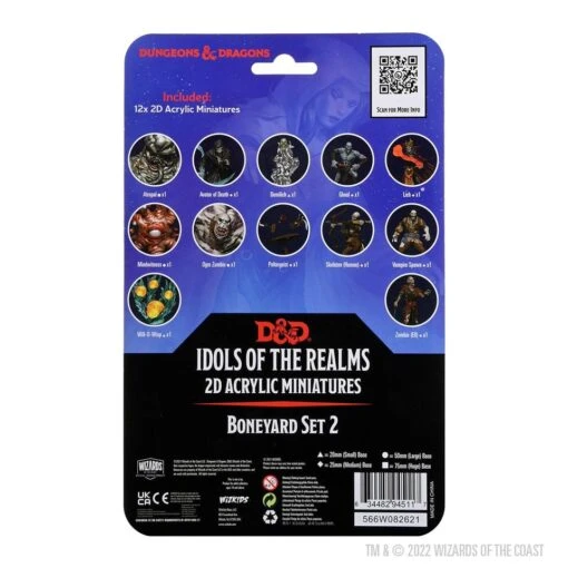 Wizkids D&D Idols Of The Realms - 2D Boneyard Set 2 -Bordspellen Winkel 1896298299