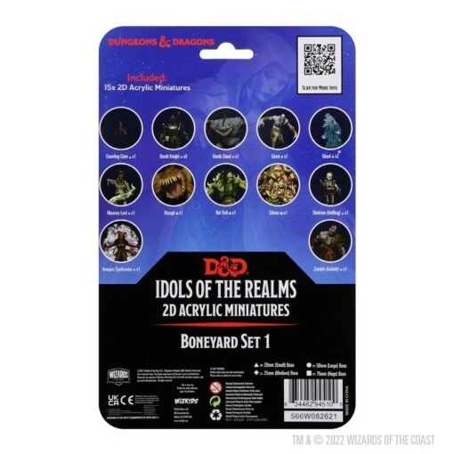 Wizkids D&D Idols Of The Realms - 2D Boneyard Set 1 -Bordspellen Winkel 1896299943