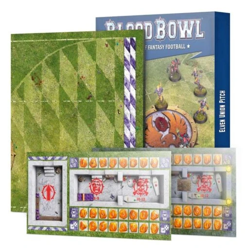 Blood Bowl: Elven Union Pitch -Bordspellen Winkel 1910505282