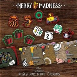USAopoly Disney Tim Burton's The Nightmare Before Christmas Merry Madness -Bordspellen Winkel 1916927913