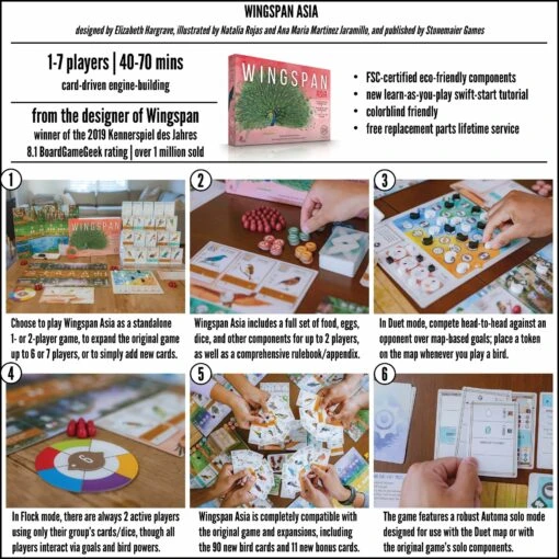 Stonemaier Games Wingspan: Asia Expansion [ENG] -Bordspellen Winkel 1934414160