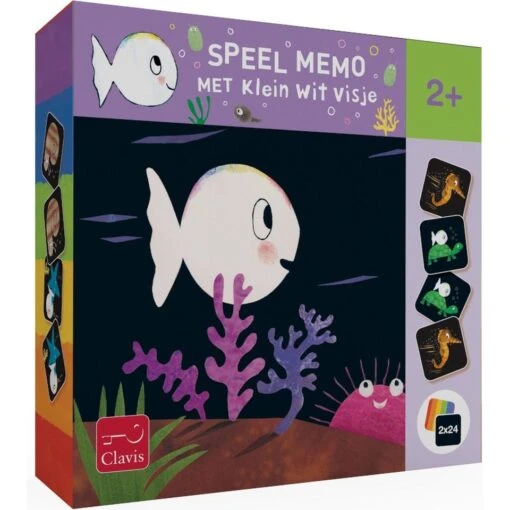 Speel Memo Met Klein Wit Visje (2+) -Bordspellen Winkel 1943468616