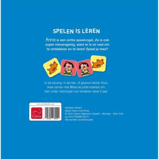 Speel Memo Met Anna (2+) -Bordspellen Winkel 1943682201