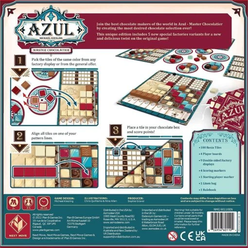Azul: Master Chocolatier -Bordspellen Winkel 1950228000