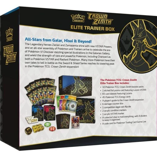 POKEMON Pokémon: Crown Zenith (Elite Trainer Box) -Bordspellen Winkel 1957199757