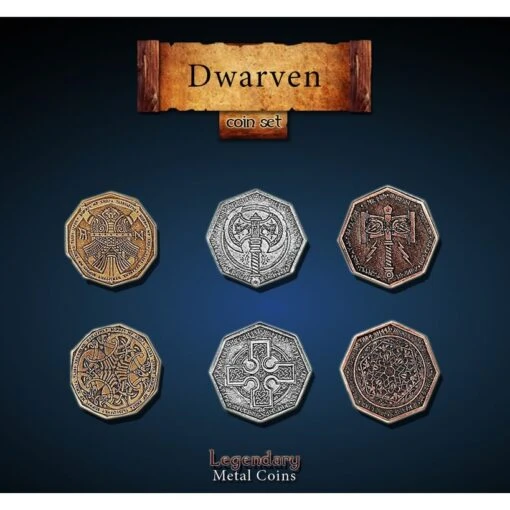 Metal Coins: Dwarven -Bordspellen Winkel 1958184222