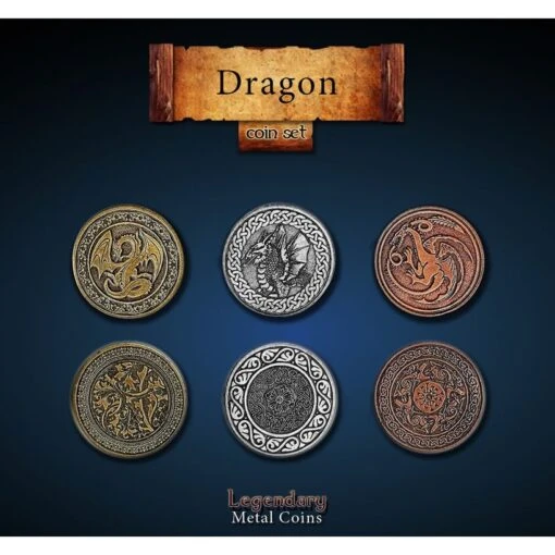Metal Coins: Dragon -Bordspellen Winkel 1958184612