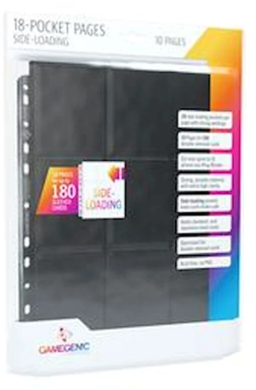 Gamegenic Sideloading 18-Pocket Pages Black (10) -Bordspellen Winkel 1961473140