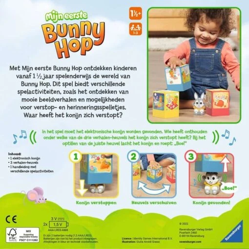 Ravensburger Mijn Eerste Bunny Hop -Bordspellen Winkel 1963265286