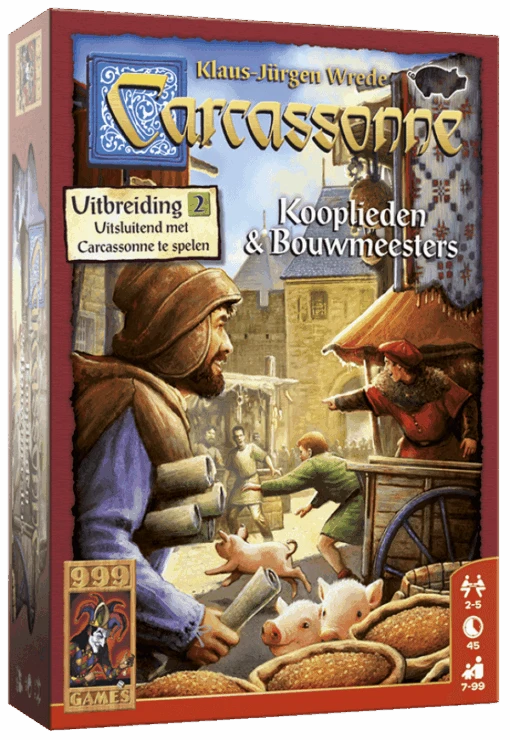 999 Games Carcassonne: Kooplieden En Bouwmeesters (Uitbreiding 2) -Bordspellen Winkel 365222295